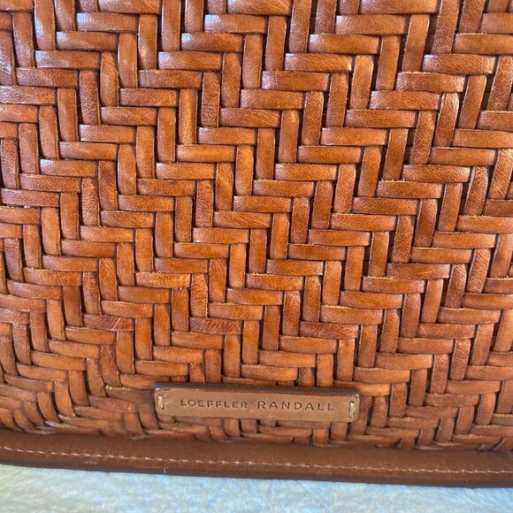 Loeffler Randall Mackenzie Woven Leather Crossbody - Timber brown - Picture 3 of 10